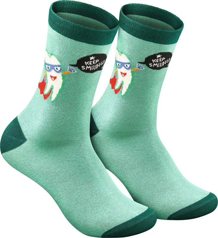 BEYCO SOCKS Packung 1 Paar Socken One-Size, KEEP SMILING