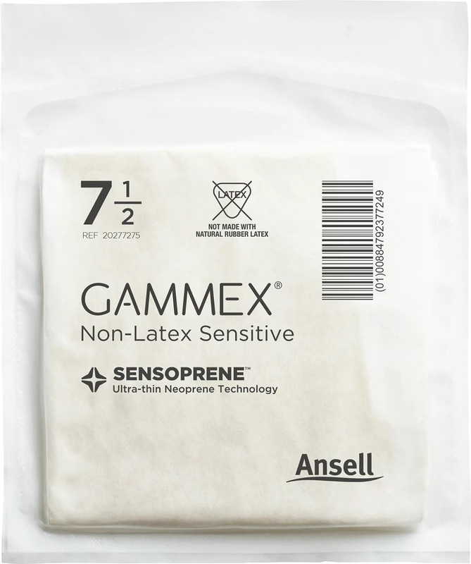 Gammex® Non-Latex Sensitive Packung 50 Paar puderfrei, natur, Größe 6