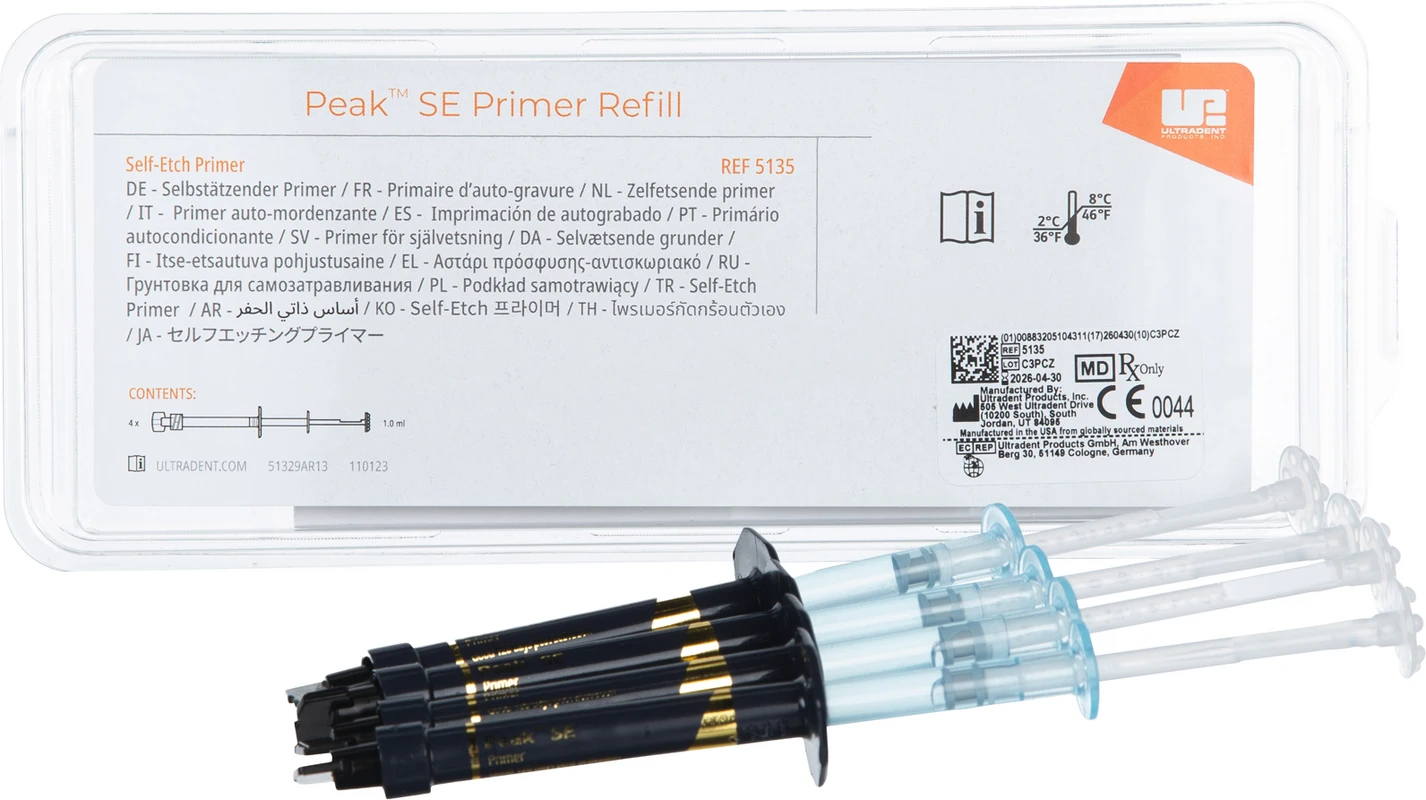 Peak™ Universal Bond Packung 4 x 1 ml Spritze Peak SE Primer