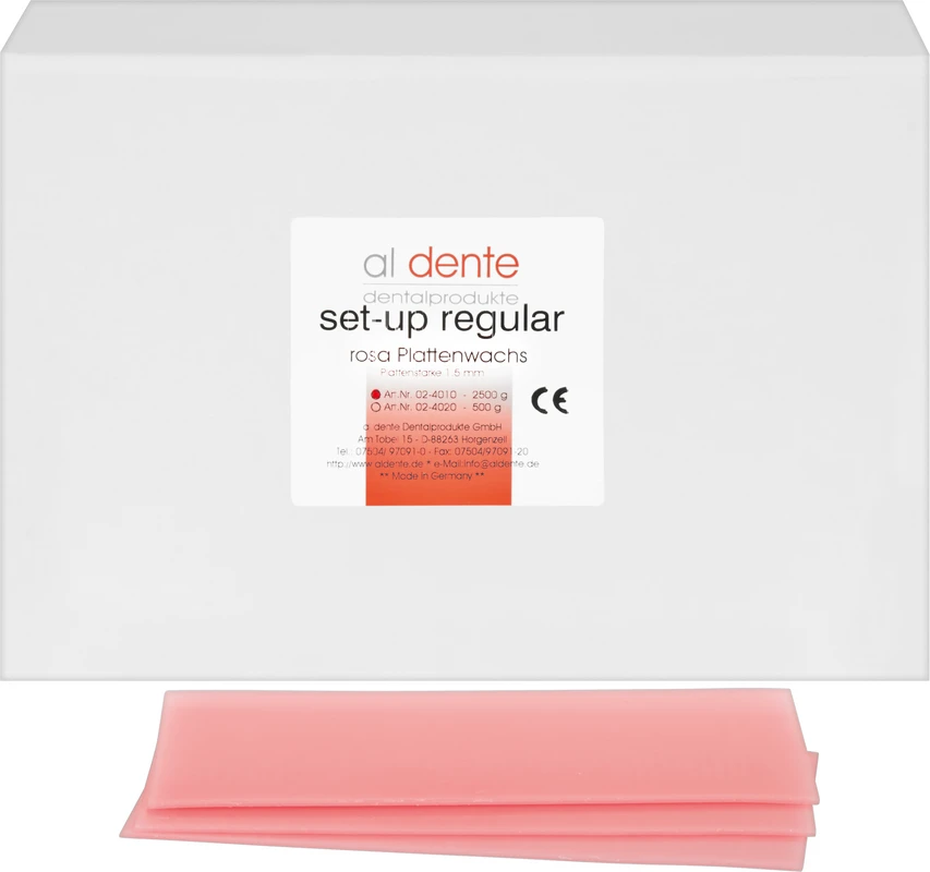 Set-up Plattenwachs al dente Dentalprodukte