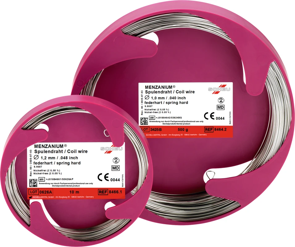 MENZANIUM® Spulendraht Klinikrolle 500 g federhart 58-330 m, 0,7 mm