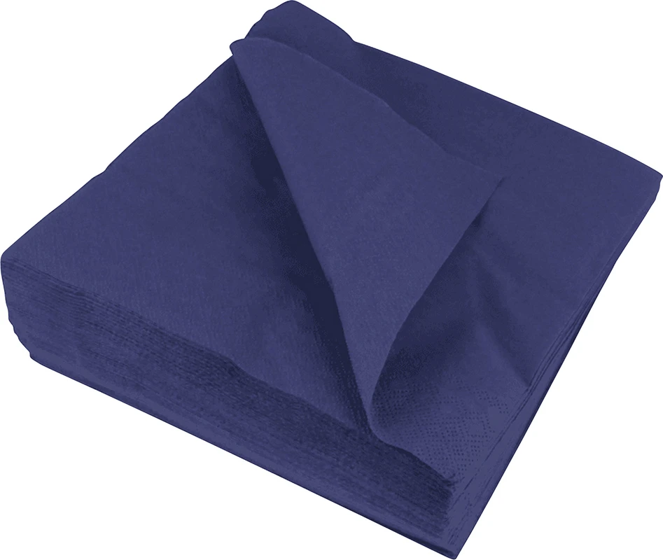 Monoart Zelltuchservietten Karton 20 x 50 Stück blau, 2-lagig, 40 x 40 cm