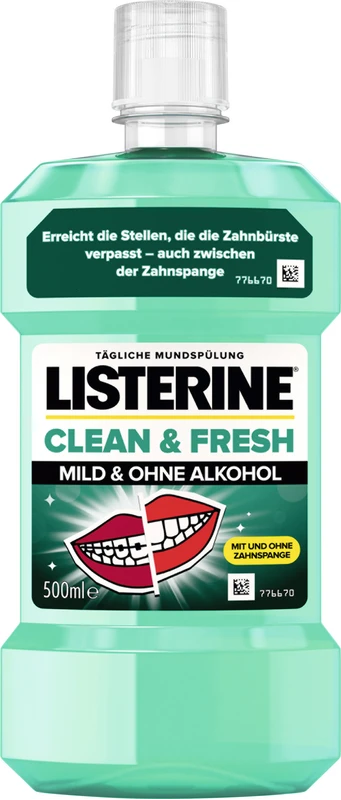 LISTERINE® CLEAN & FRESH Flasche 500 ml