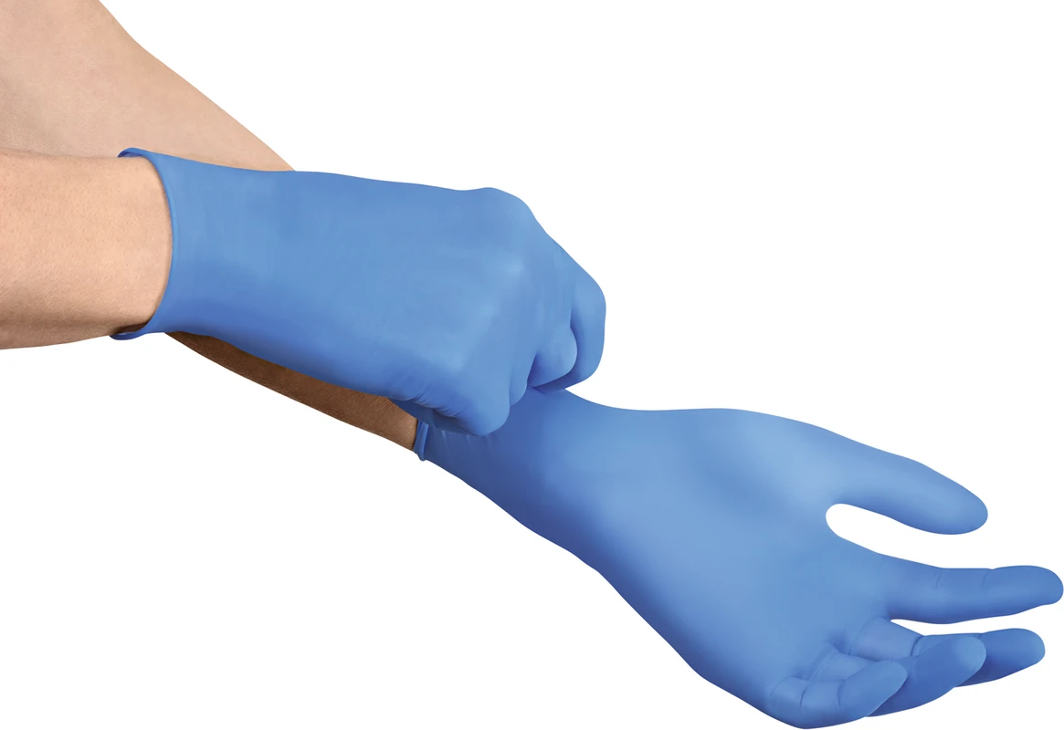 Peha-soft® nitrile Packung 50 Paar puderfrei, blau, L