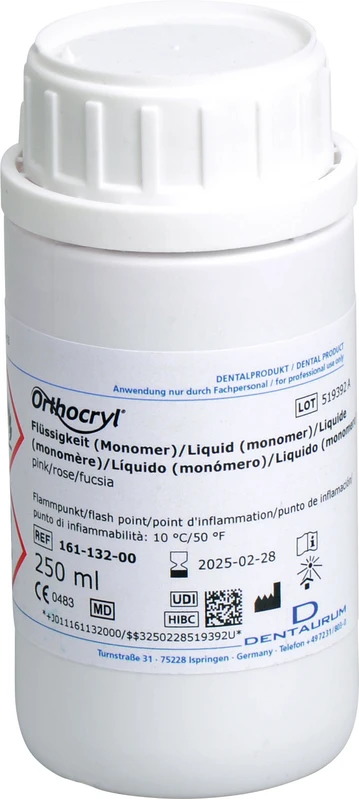 Orthocryl® Flüssigkeit Flasche 250 ml Flüssigkeit pink