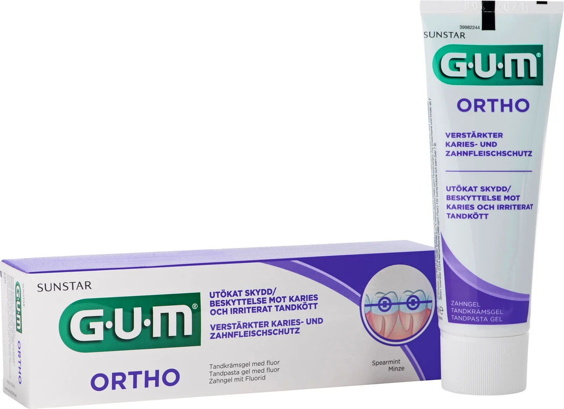 GUM® ORTHO Zahngel Tube 75 ml
