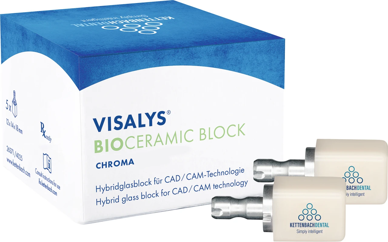 VISALYS® BIOCERAMIC BLOCK Packung 5 Stück Chroma, A0