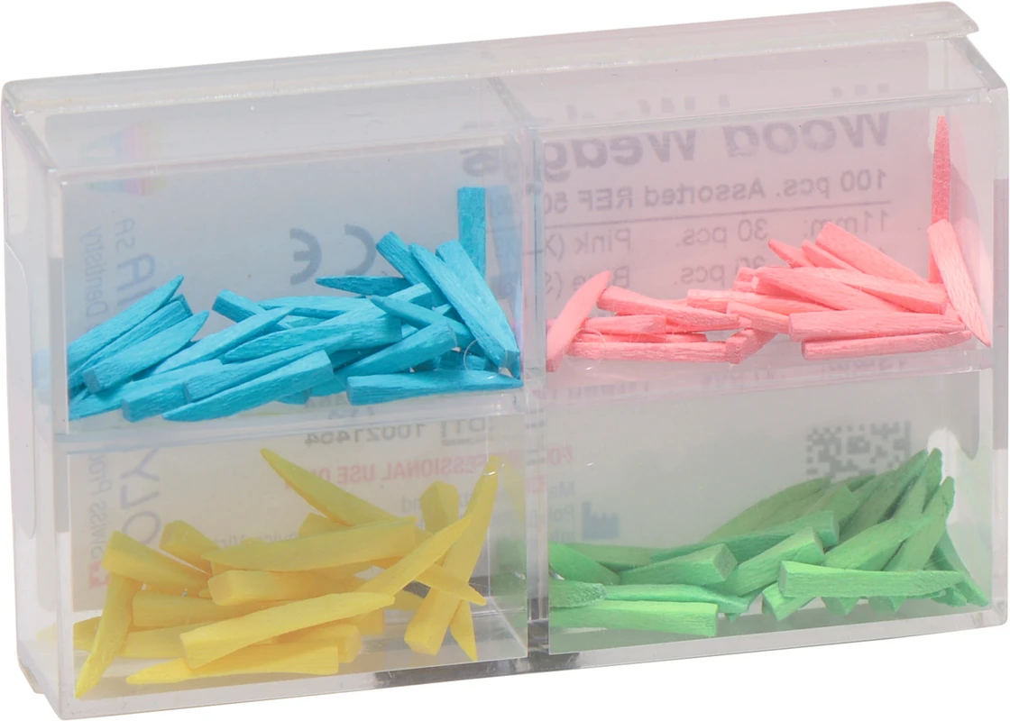 Interdentalkeile Ahornholz Kit 100 Stück sortiert