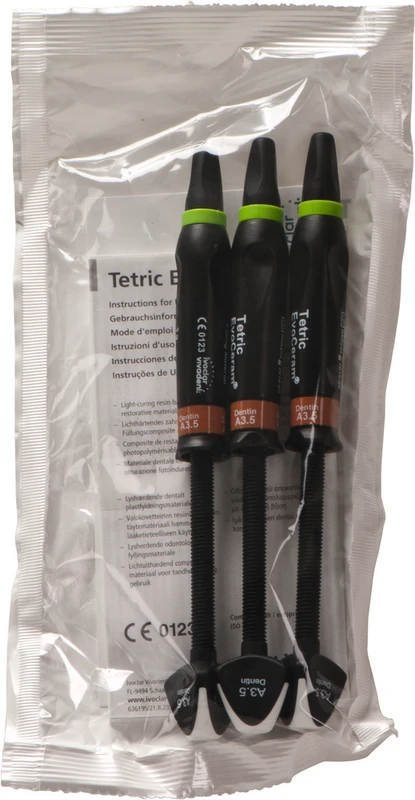 Tetric® EvoCeram Packung 3 x 3 g Spritze dentin A3,5