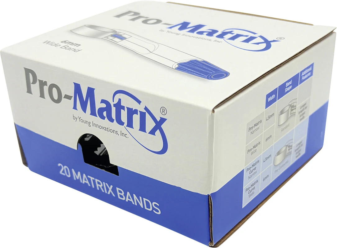 Pro-Matrix® Matrizenband Packung 20 Stück breit, 6 mm, blau
