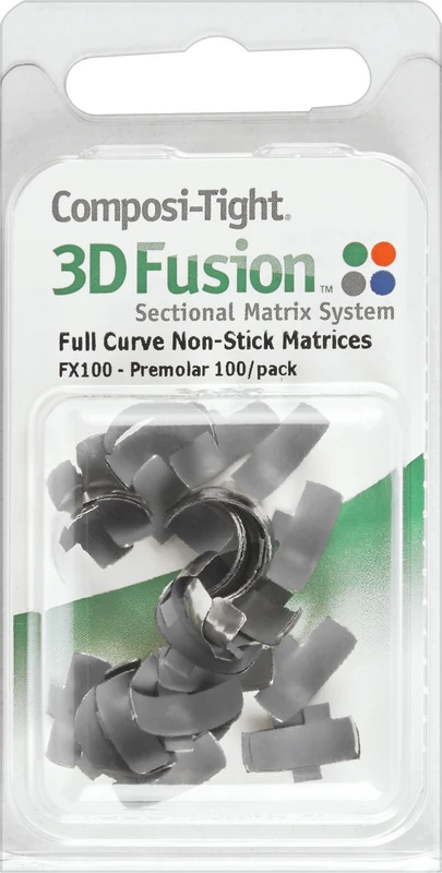 Composi-Tight® 3D Fusion™ Packung 100 Matrizenbänder grau, 4,4 mm, für Prämolare