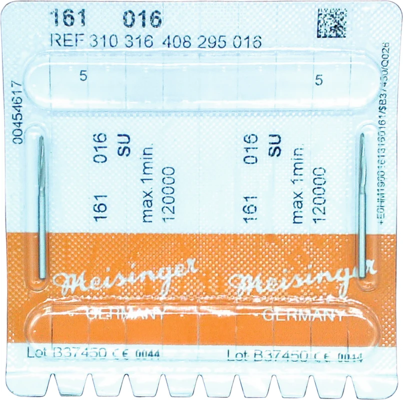 Chirurgie Fräser 161 Packung 2 Stück FG XL, Figur 408, 9 mm, ISO 016 Chirurgie Fräser 161 Hager & Meisinger