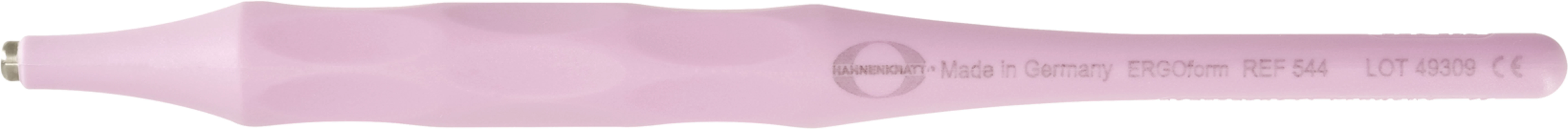 ERGOform Griff 134°C Stück 135 mm, SS-Gewinde, pink
