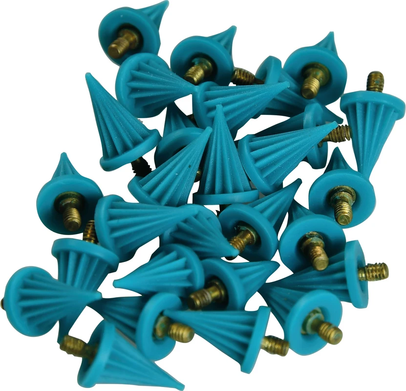 Farbige Prophy Cups Packung 30 Stück türkis spitz, weiches Gummi, Screw-Type