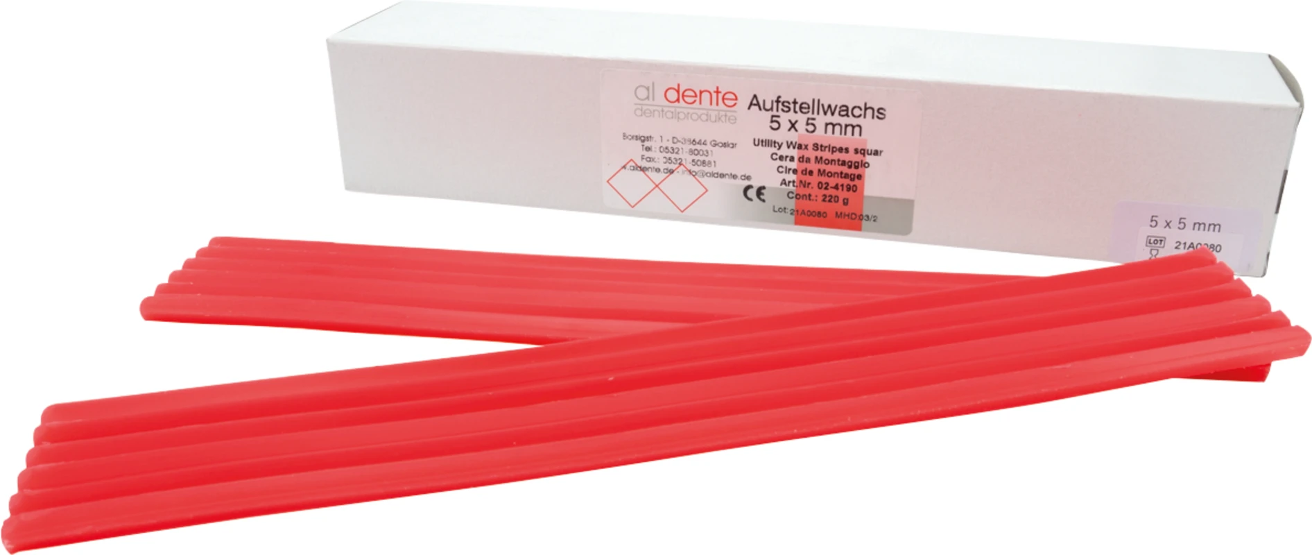 Aufstellwachs al dente Dentalprodukte
