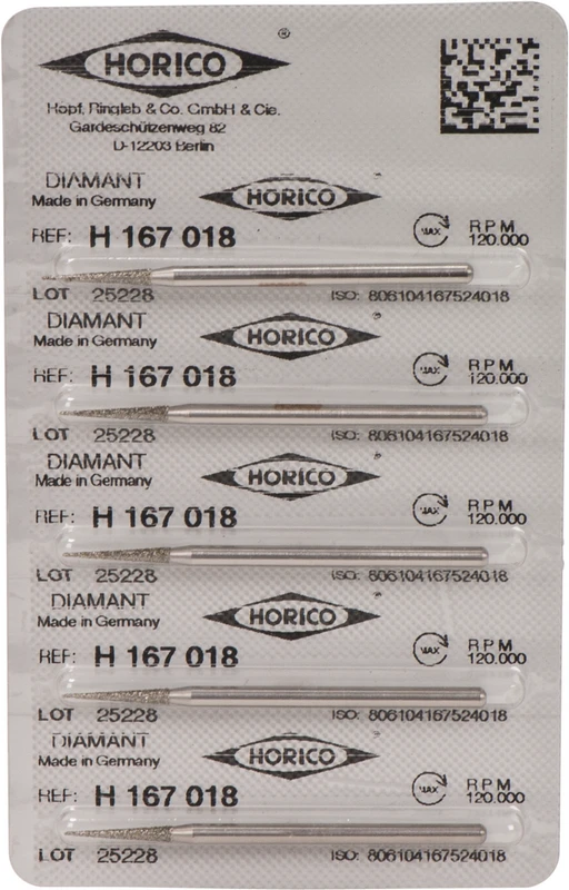 Diamantschleifer H 167 Packung 5 Stück HP, Figur 167, 11,5 mm, ISO 018