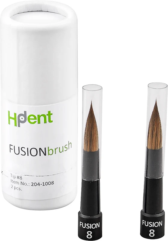 FUSION.brush Packung 2 Pinselspitzen Größe 8