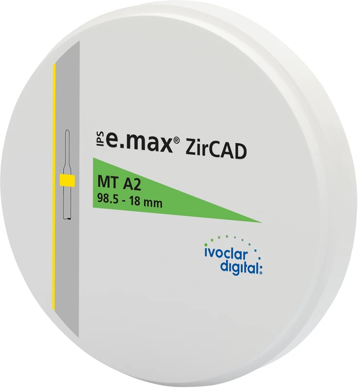 IPS e.max® ZirCAD LT Stück Ø 98,5 mm H 16 mm, A2 LT