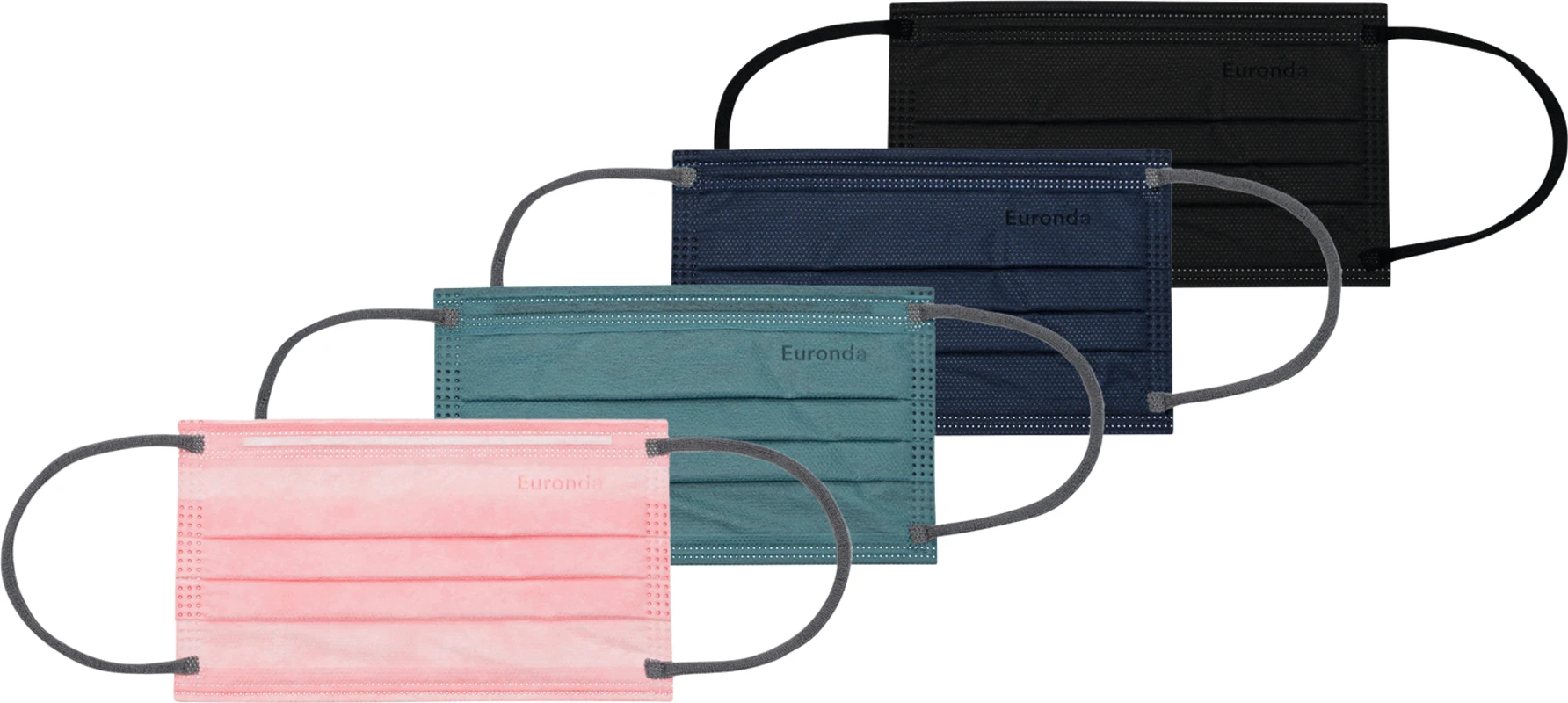Monoart Mundschutz Pro Soft Plus Packung 50 Stück mit Gummizug, blau