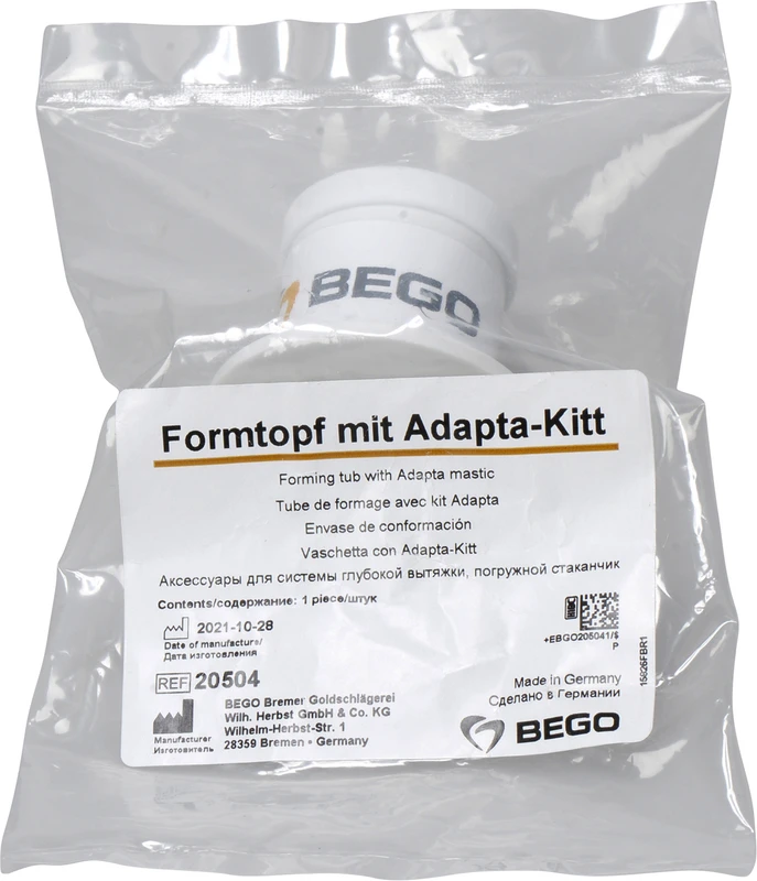 Adapta Stück Formtopf mit Adapta-Kitt