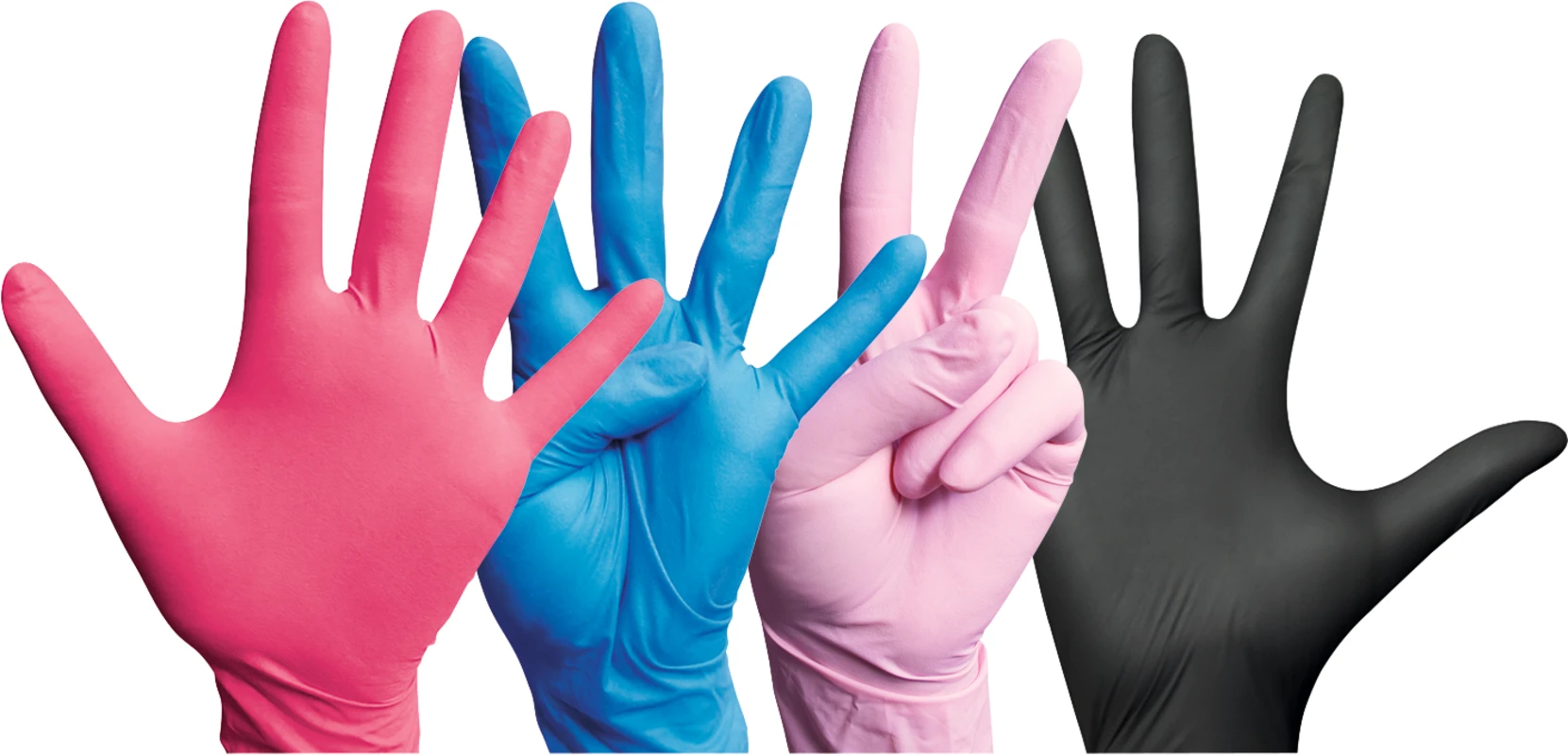 Monoart® Einmalhandschuhe Nitril Packung 100 Stück puderfrei, blau, L