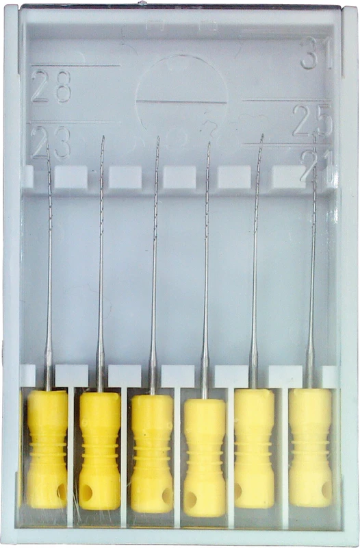 Nervnadeln 9107 Packung 6 Stück gelb ISO 030