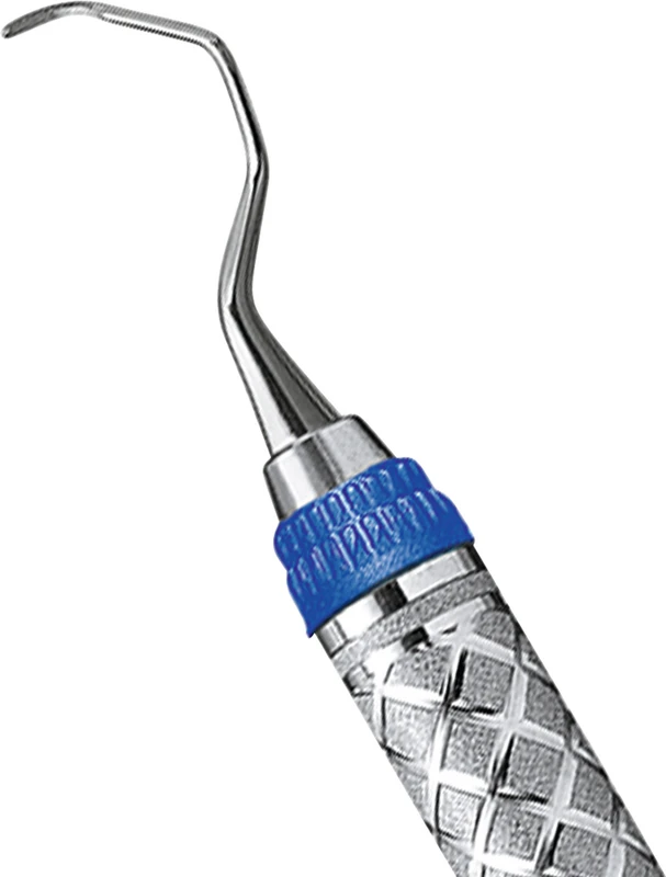 Küretten Gracey Standard Stück Figur 17/18, distal, Griff #9, blau