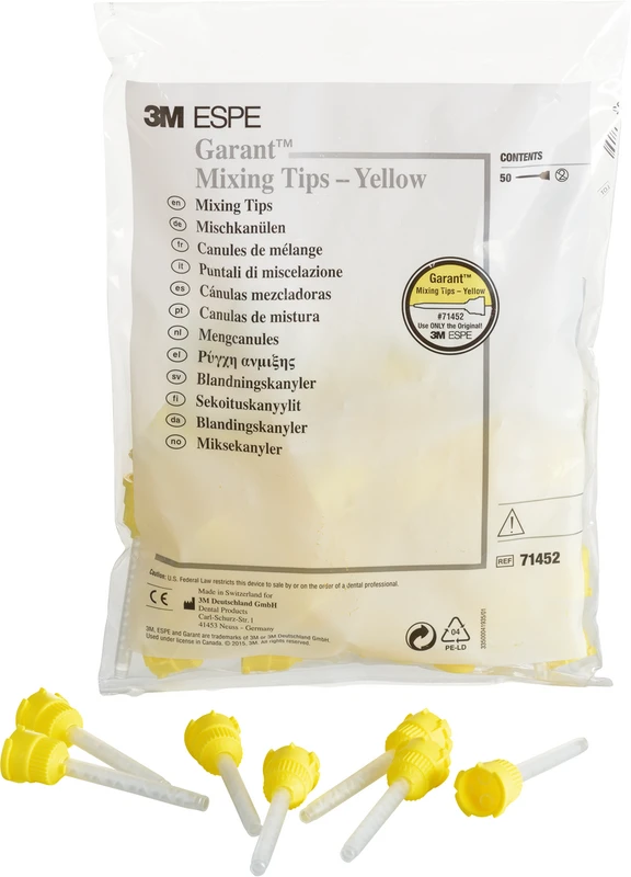 Garant™ Mischkanülen gelb Packung 50 Stück gelb