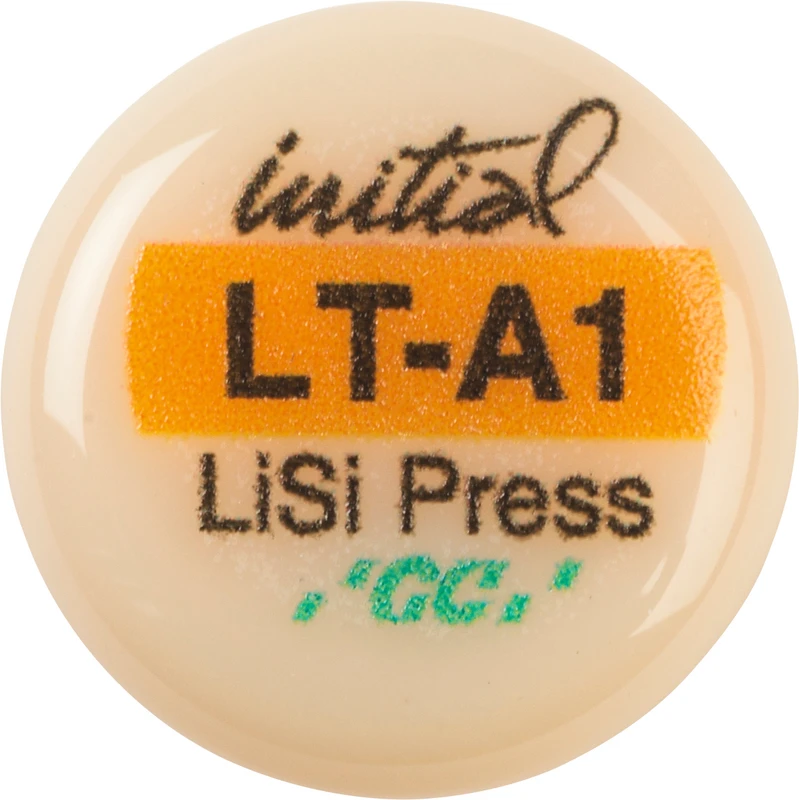 GC Initial™ LiSi Press Packung 5 x 3 g Rohling A1 LT