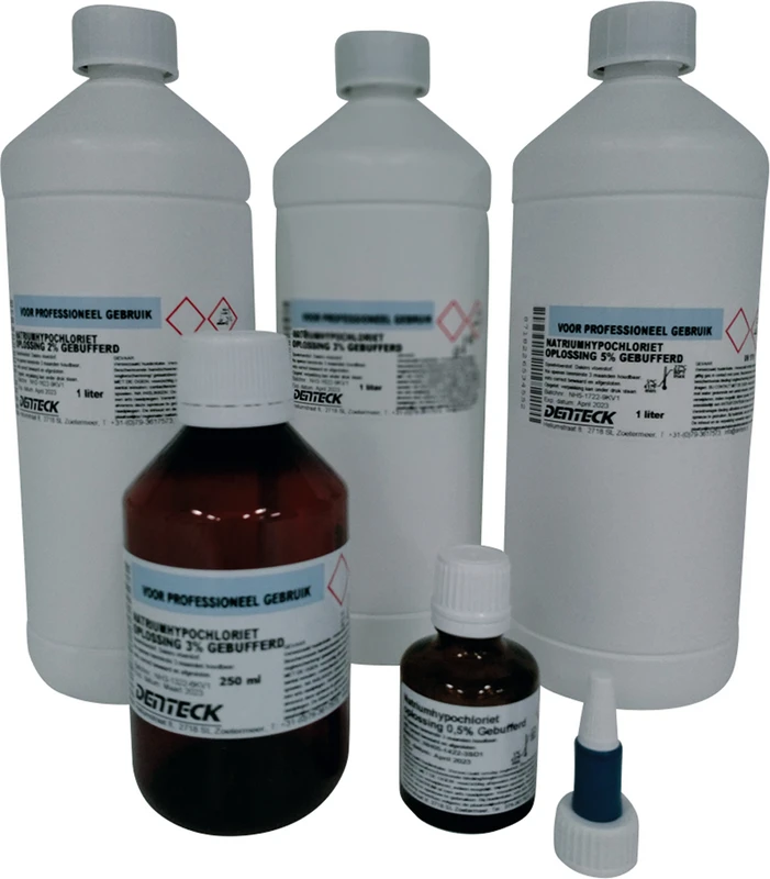 Natrium Hypochlorit - NL Flasche 1 Liter 2% Natrium Hypochlorit Denteck