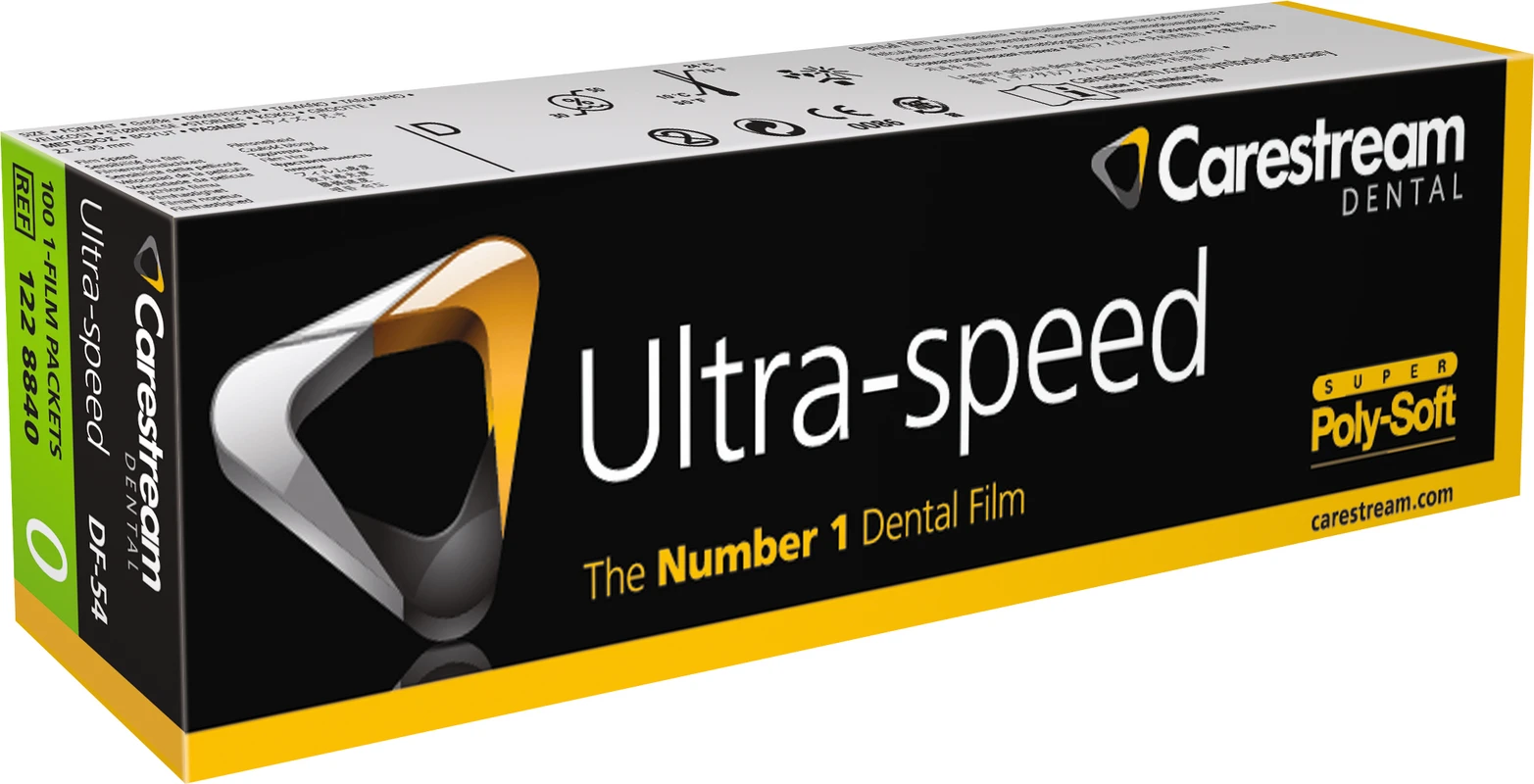Ultra-speed Periapical Packung 100 Einzelfilme 2,2 x 3,5 cm, DF-54