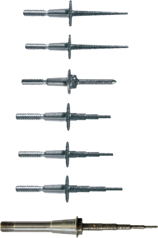 CEREC® und inLab Schleifer und Fräser Packung 6 Stück Cylinder Bur 12EF