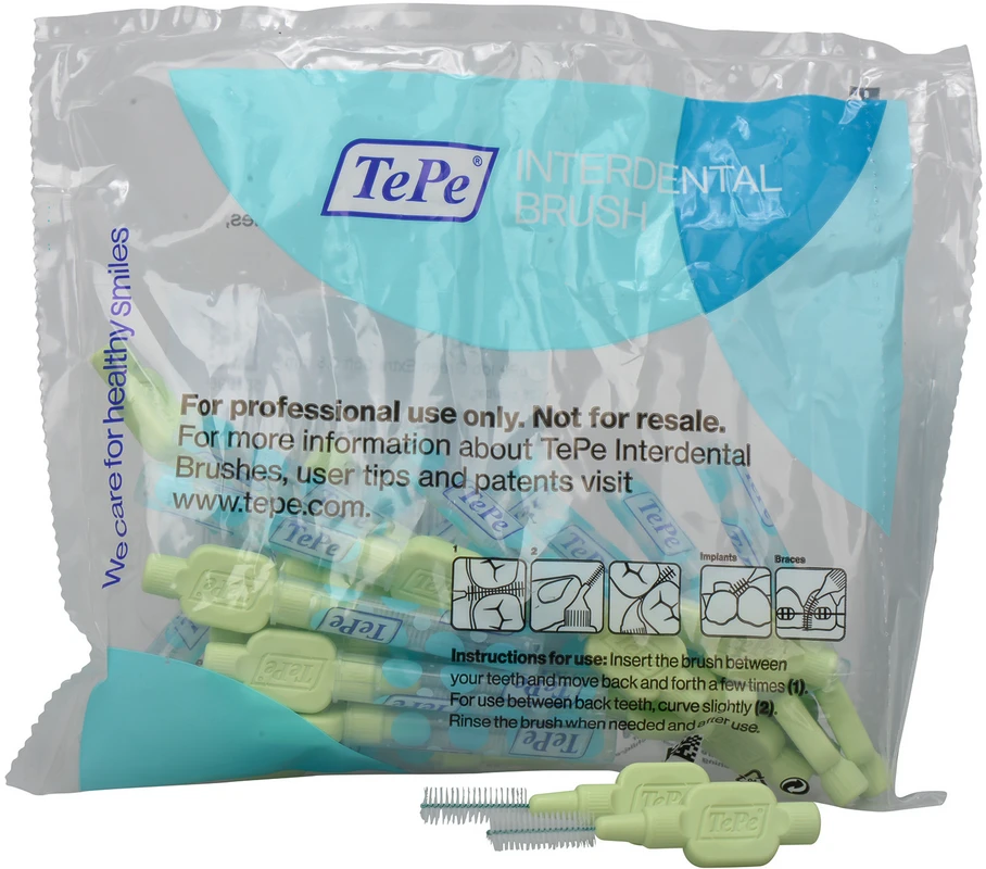 TePe® Interdentalbürsten Extra Soft Packung 25 Stück grün, Ø 0,8 mm