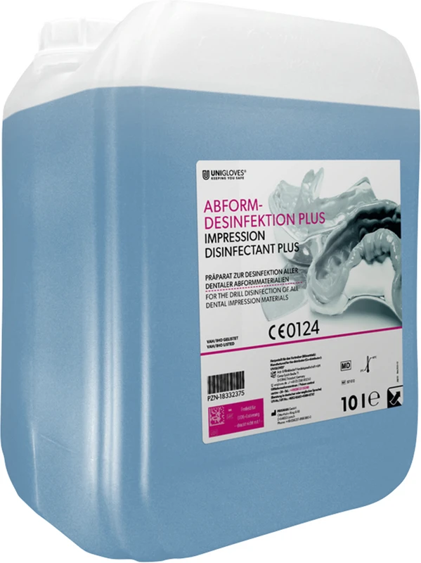 UNIGLOVES Abformdesinfektion PLUS Kanister 10 Liter