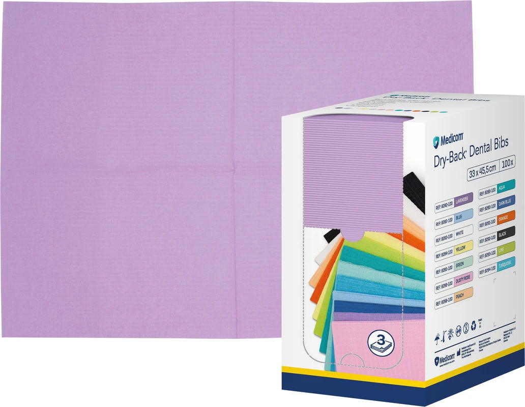 Medicom® Dry-Back® Patientenservietten Karton 100 Stück lavendel, 33 x 45,5 cm