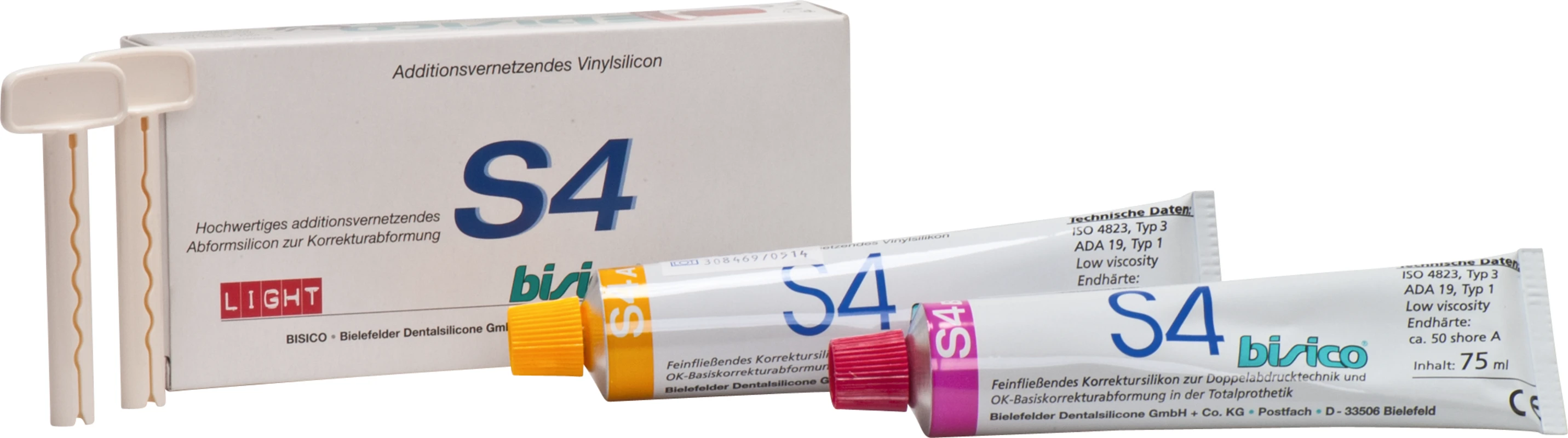 S4 Packung 76,5 ml Tube A, 76,5 Tube B light