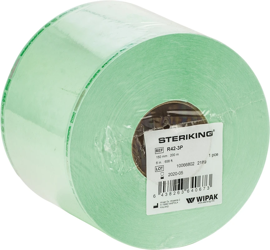 Sterilisationsrollen R / RB Rolle 200 m, 150 mm
