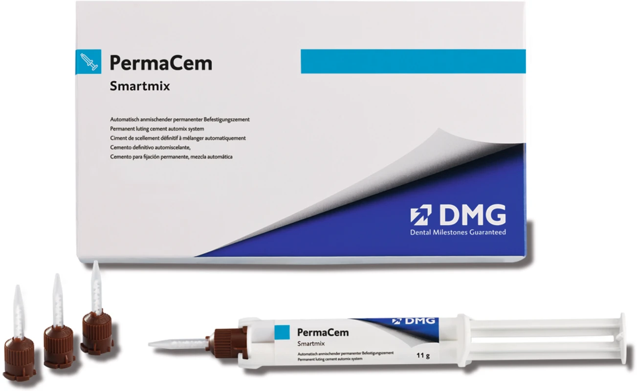 PermaCem Smartmix Packung 2 x 10 g Smartmix-Doppelspritze, 20 Smartmix-Tips PermaCem Smartmix DMG