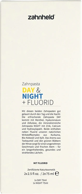 Zahnpasta Day & Night Packung 2 x 75 ml Tube