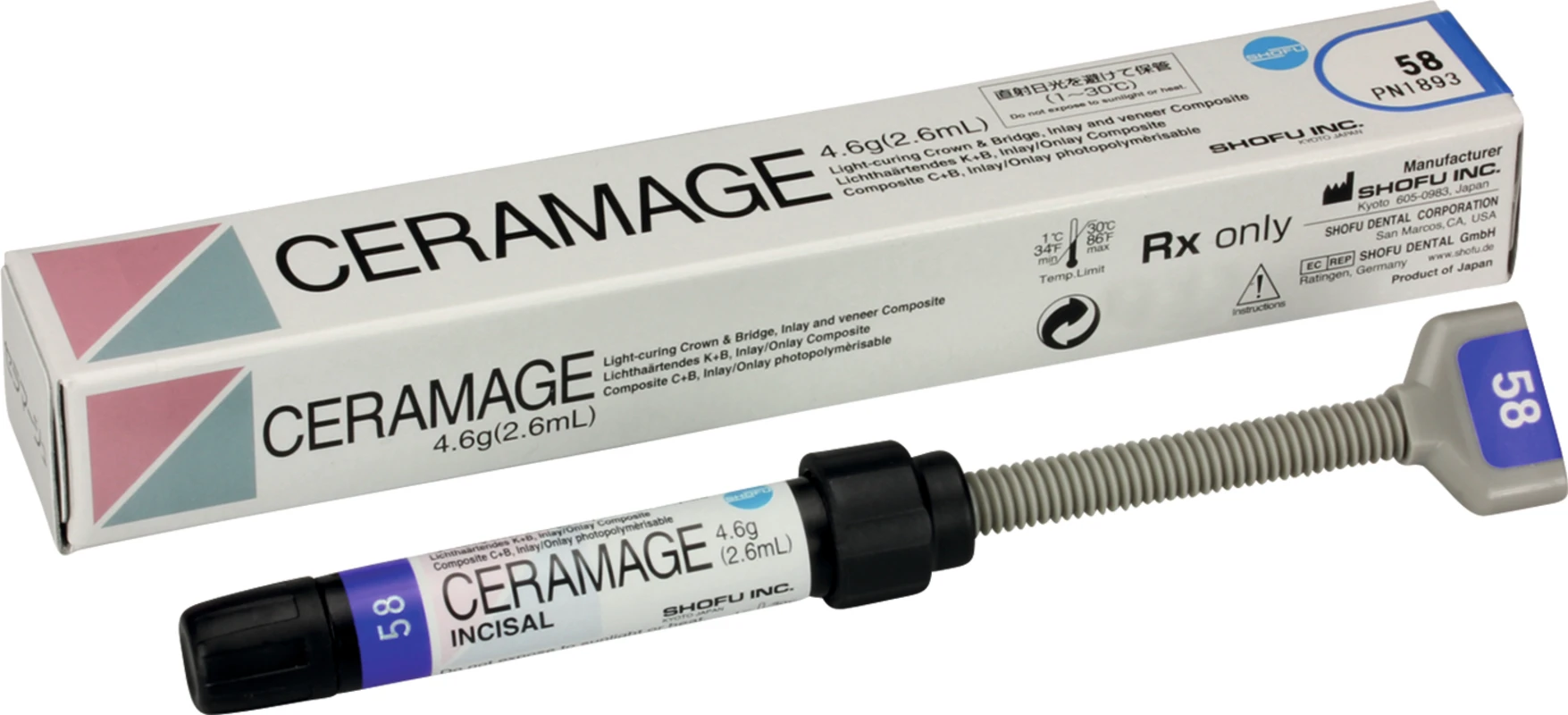 CERAMAGE Spritze 4,6 g inzisal 58