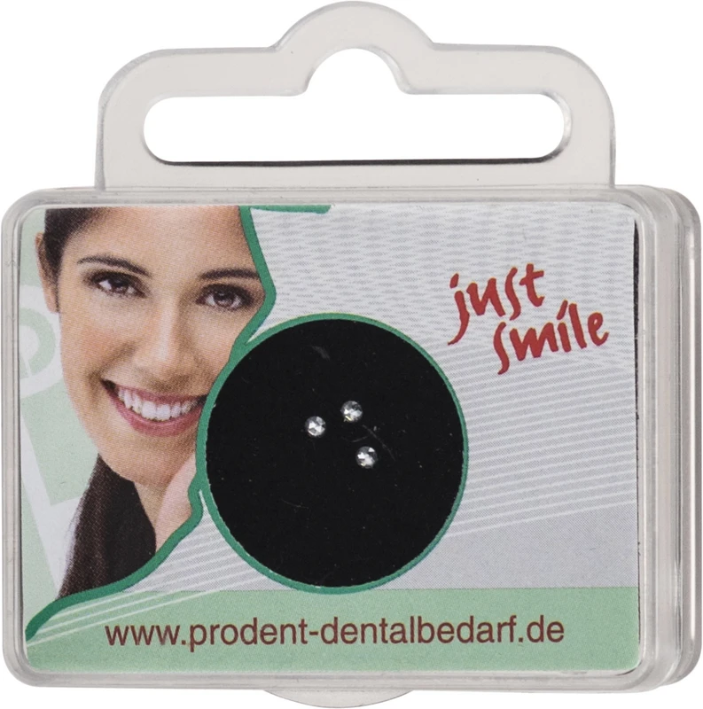 prodental Diamonds Packung 3 Stück Kreis, weiß, Ø 1,5 mm, Rosenschliff