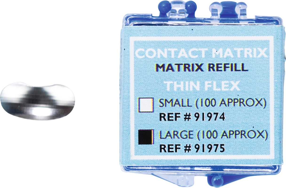 Contact matrix Packung 100 Matrizen dünn, flex, groß