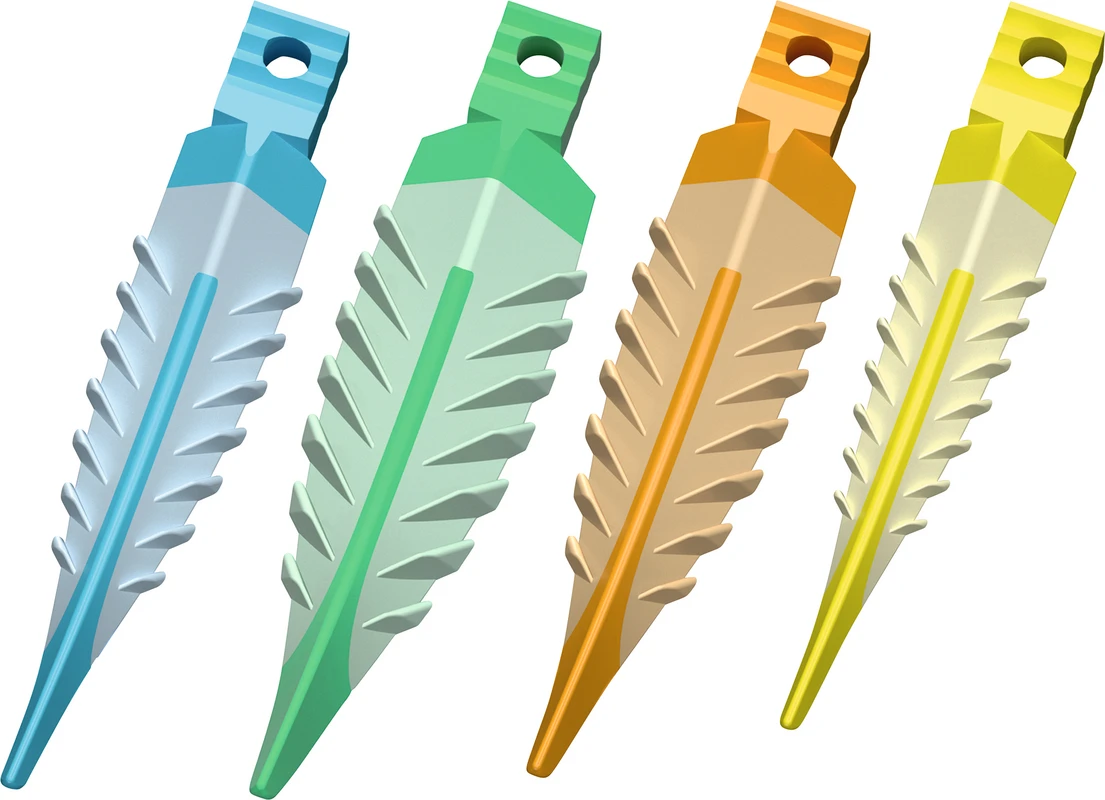 Strata-G™ Teilmatrizen-Keile Set 400 Stück (100 x blau, 100 x grün, 100 x orange, 100 x gelb)