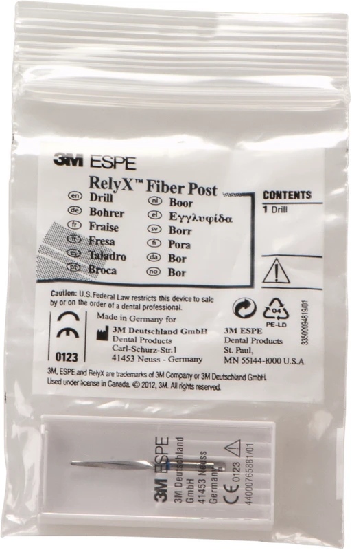 RelyX™ Fiber Post 3D Wurzelstiftbohrer Stück Größe 3 Ø 1,9 mm blau