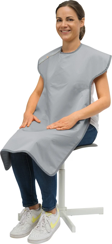 RD642 Patienten-Dentalschürze Stück Titan, NovaLite Plus, ComforTex® HPMF, für Erwachsene