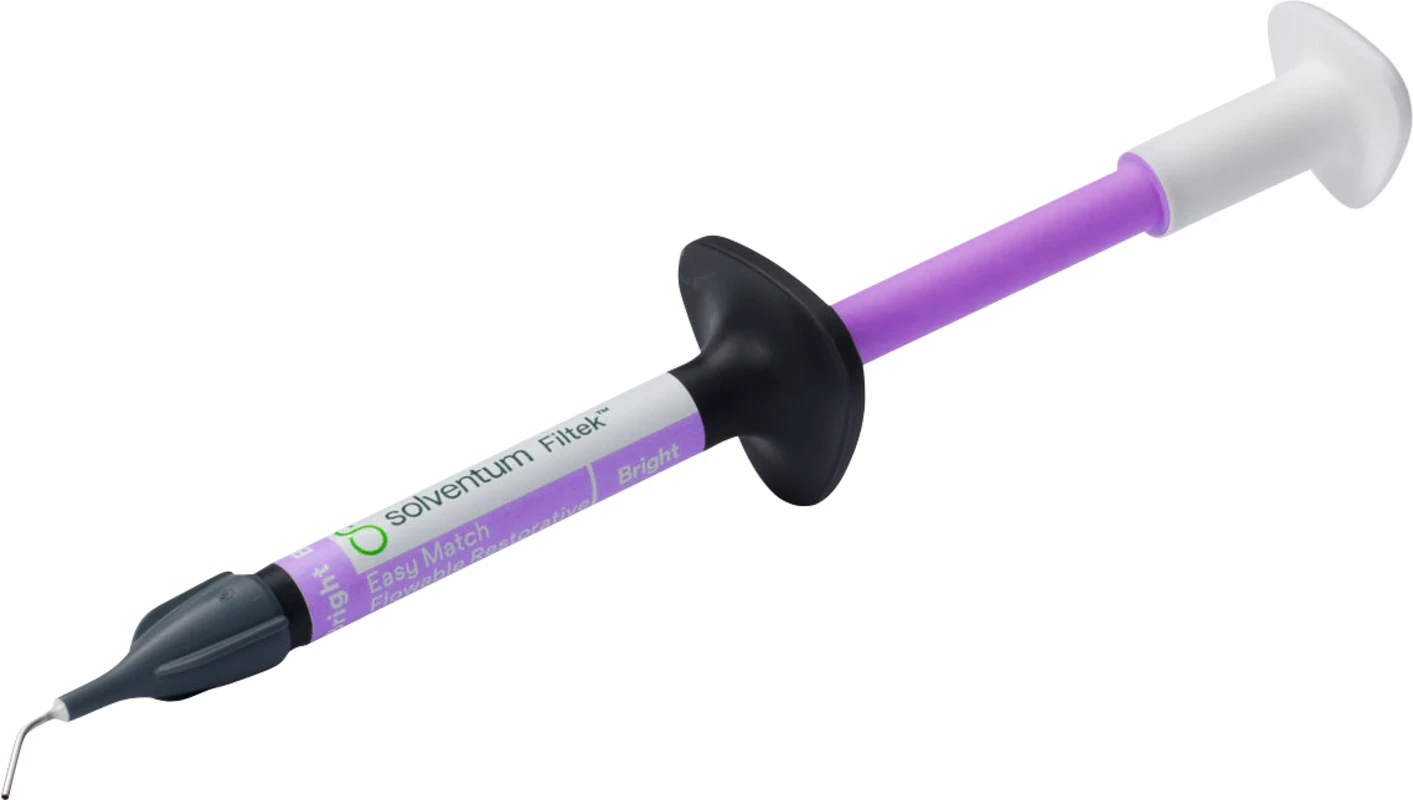 Solventum™ Filtek™ Easy Match Fließfähiges Komposit Packung 2 x 2 g Spritze Bright, 20 Tips
