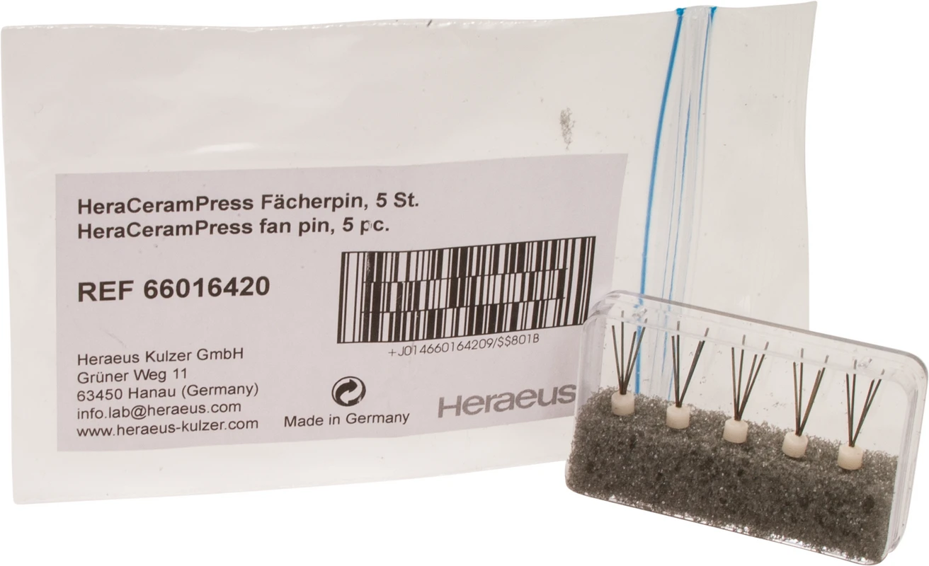 HeraCeram® Press Fächerpin Packung 5 Stück GC Initial™ MC Pastenopaker PO-CL GC