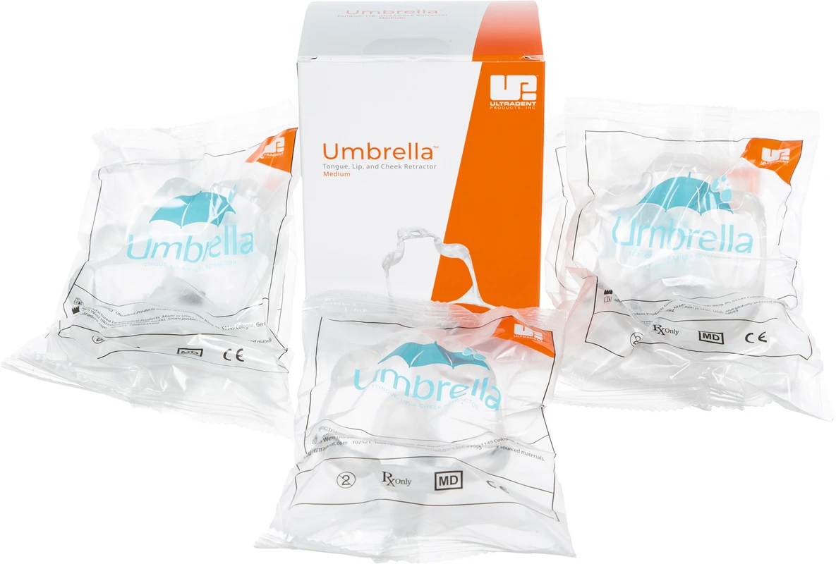 Umbrella™ Zungen-, Lippen- und Wangenhalter Packung 5 Stück medium
