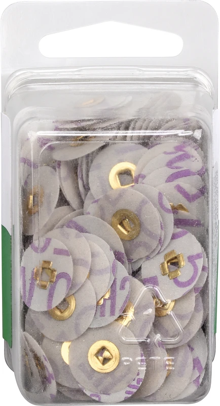 MOORPLASTIC® Snap-on-off Scheiben Packung 200 Stück Sand, fein, Ø 16 mm