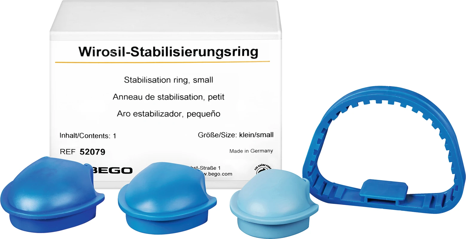 Wirosil®-Dublierküvetten-System Satz Stabilisierungsring mit Gaumeneinsätzen, klein